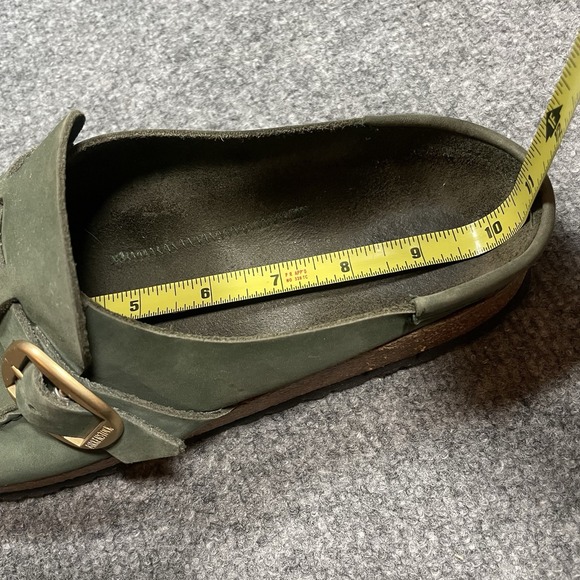 BirkenstockWomen's Buckley Suede Leather Clogs Green Slip On EU 41 Comfort Shoe - Picture 7 of 9